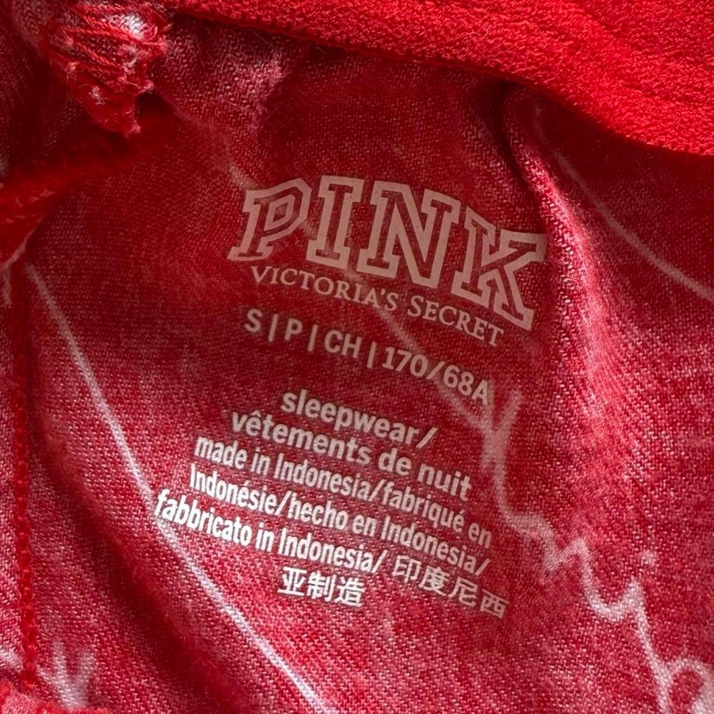 Victoria’s Secret PINK Red Boxer PJ Shorts Women’s Size Small - Picture 3 of 4